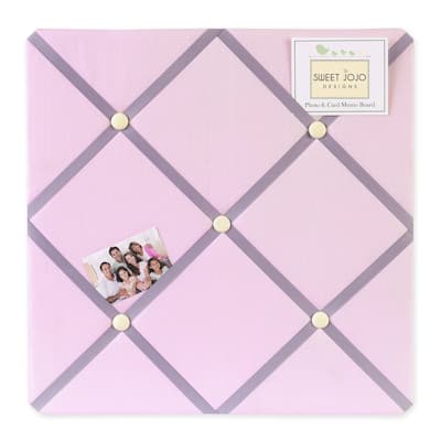 Sweet JoJo Designs Pink and Purple Butterfly Fabric Bulletin Board