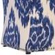 Curved Indigo Ikat Storage Ottoman - Thumbnail 5