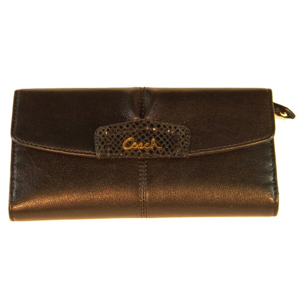 coach womens checkbook wallet