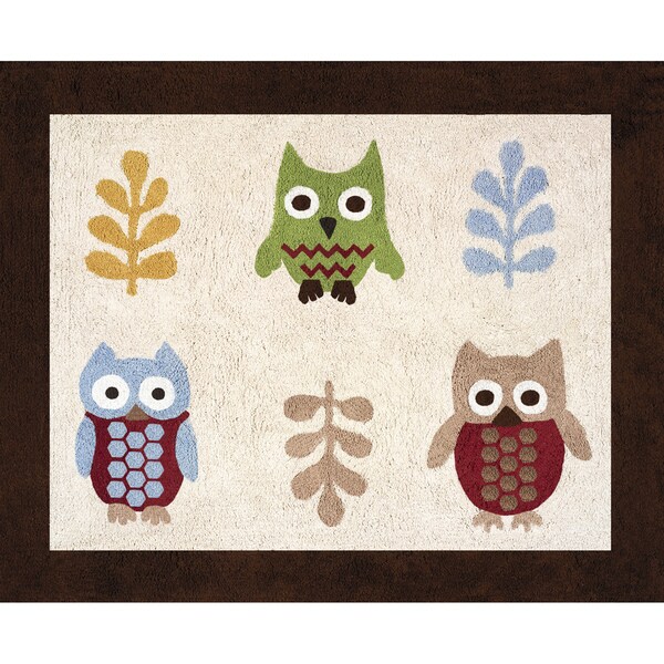 Sweet JoJo Designs Night Owl Cotton Floor Rug Sweet Jojo Designs Rugs