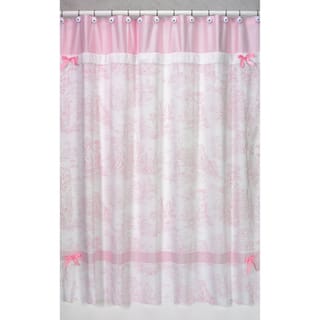 Toile Shower Curtains Online At Our Best Sweet Jojo Designs Pink French Toile Shower Curtain