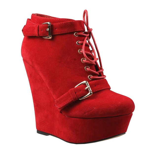 lace up ankle booties