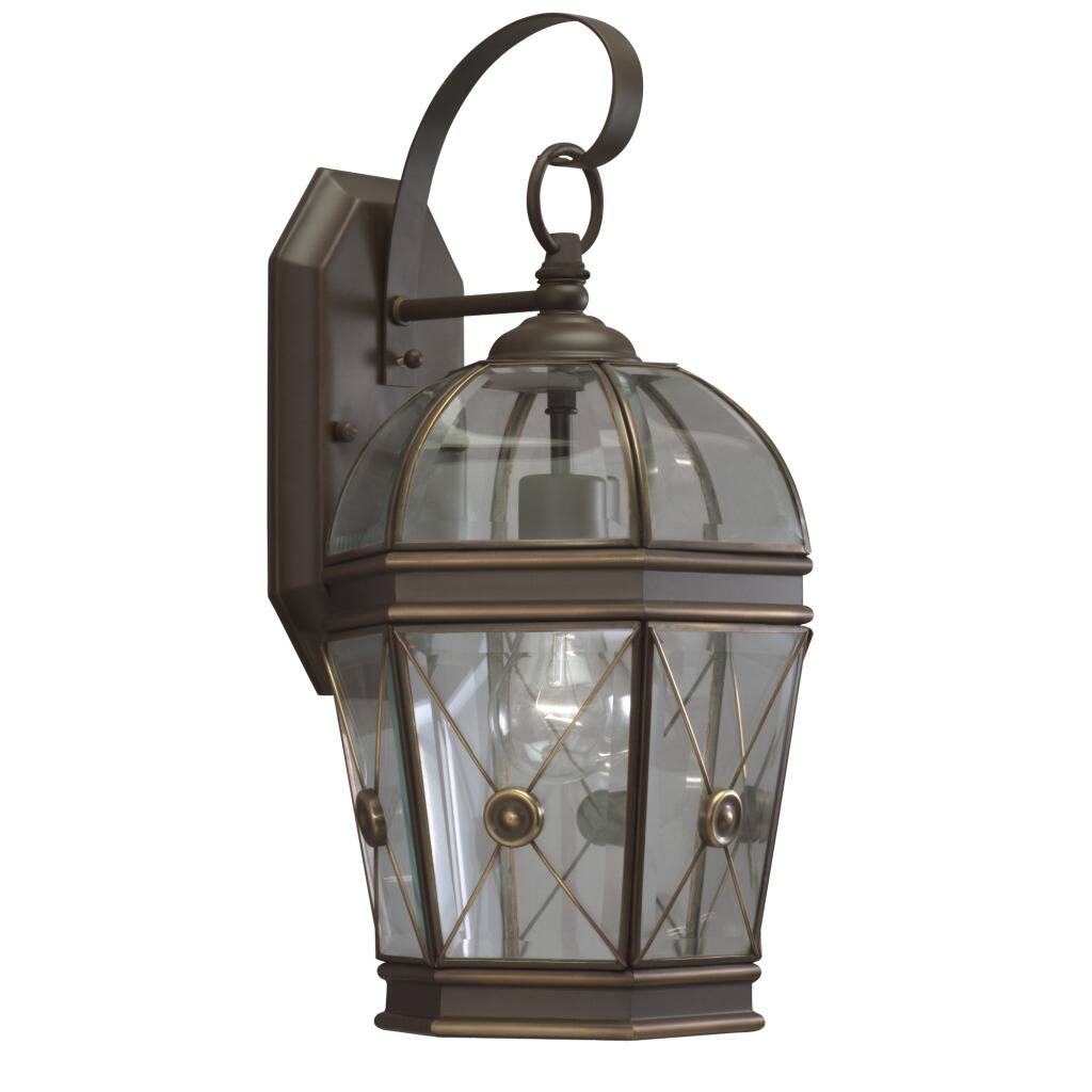 Olde Bronze Transitional 1-light Outdoor Wall Fixture