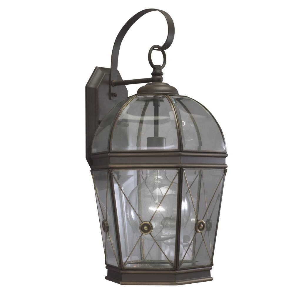 Olde Bronze Transitional One-Light Outdoor 100-Watt Wall Fixture