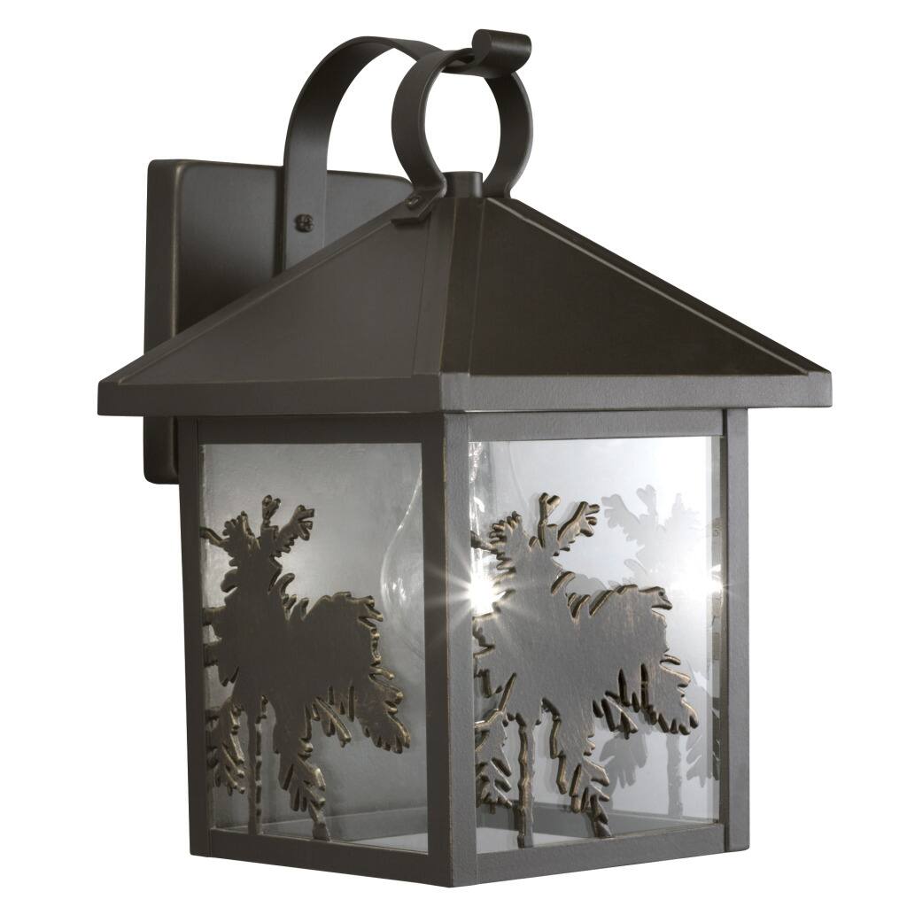 Olde Bronze Transitional 1-light Outdoor Wall Fixture