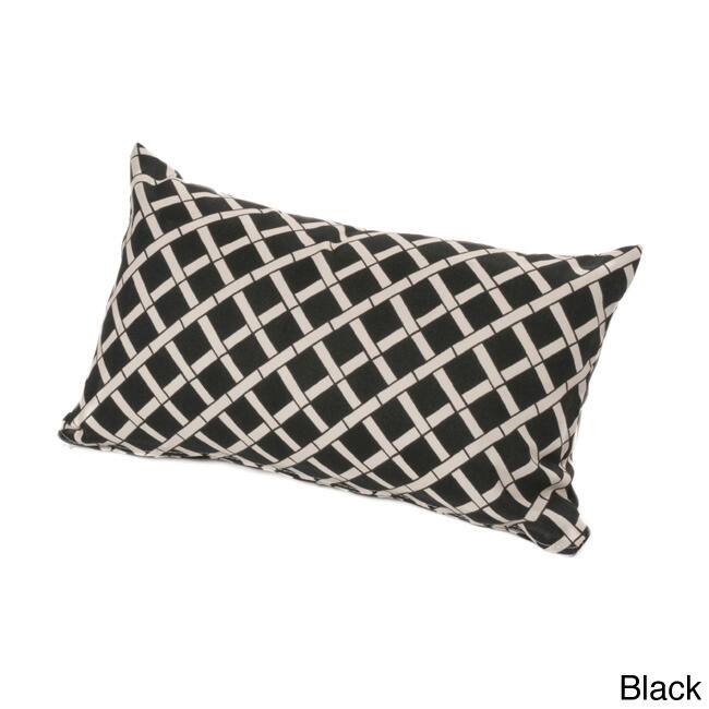 Chateau Designs Outdoor Lumbar Pillow with Bamboo Pattern (12 x 20)
