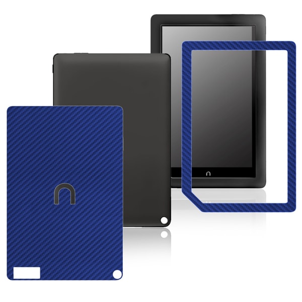 BasAcc Carbon Fiber Blue Decal Sticker for  Nook HD+