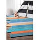 preview thumbnail 4 of 12, nuLOOM Handmade Kids Striped Multicolor Abstract Area Rug