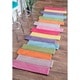 preview thumbnail 2 of 12, nuLOOM Handmade Kids Striped Multicolor Abstract Area Rug