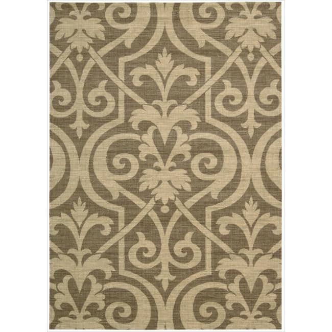 Nourison Riviera RI04 Area Rug - 5' 3" x 7' 5" - Brown - Runner/Rectangle