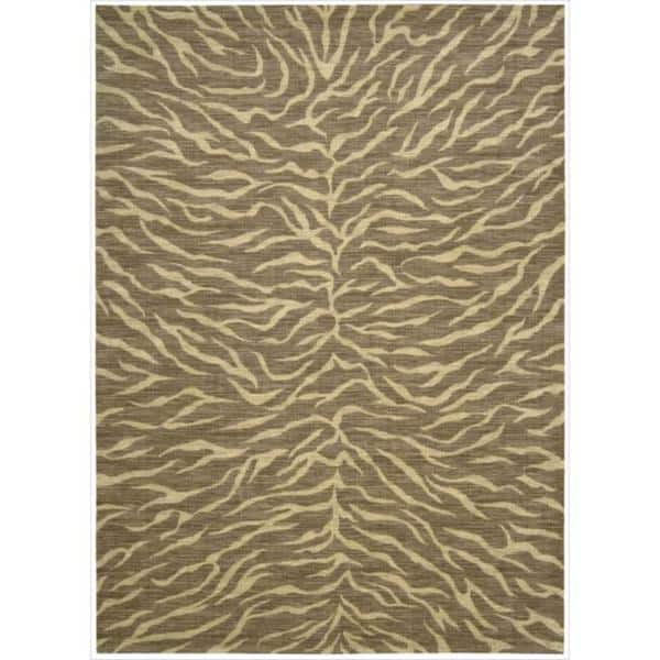 Nourison Design Dimension Area Rug - 7' 9" x 10' 10" - Brown - Runner/Rectangle