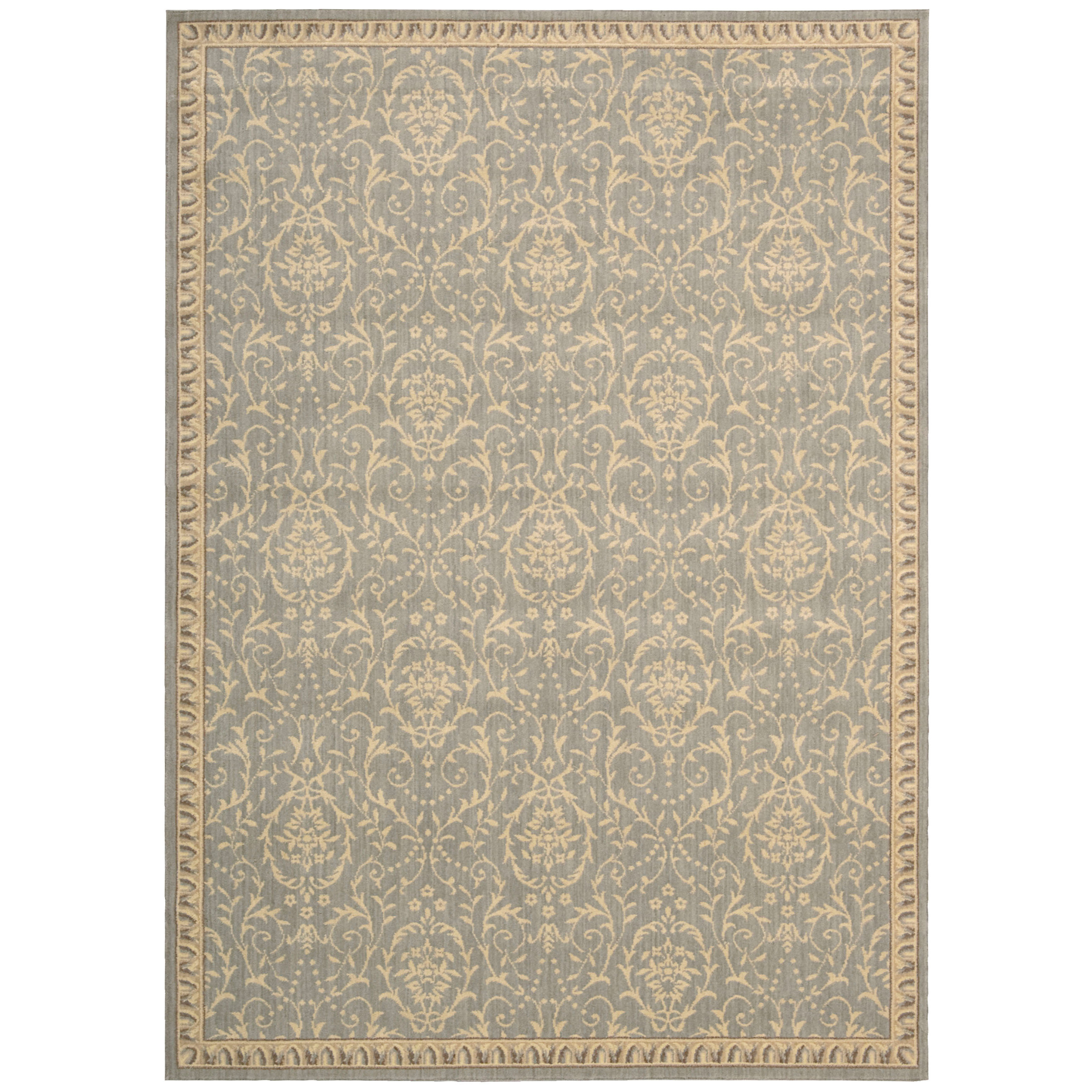 Shop Riviera Blue Wool Blend Rug 9'6" x 13' Free Shipping Today