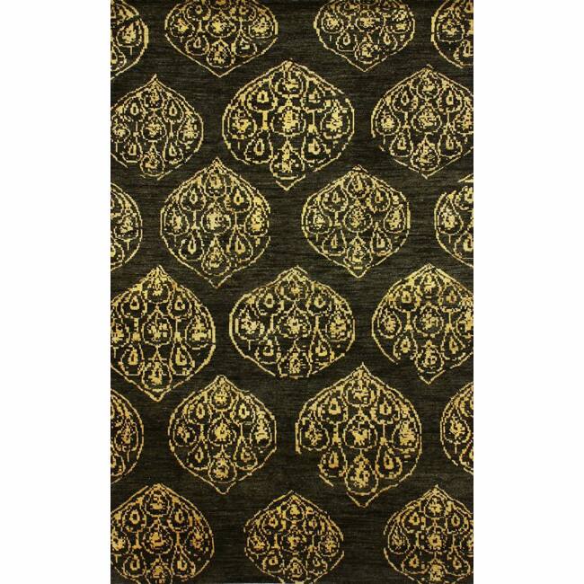 Nuloom Hand-knotted Brown New Zealand Wool Rug