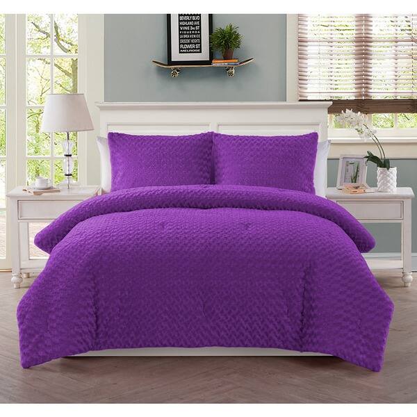 Shop Vcny Rose Fur Comforter Set Free Shipping Today Overstock