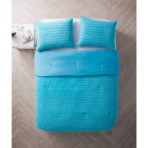 Shop Vcny Rose Fur Comforter Set Free Shipping Today Overstock