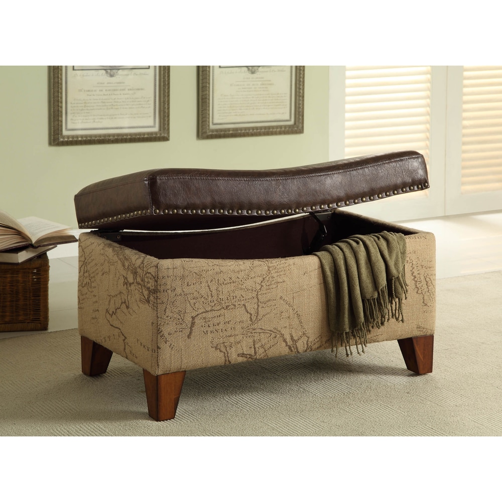 Shop Storage Map Jute Fabric/ Vintage Trim Ottoman - Free ... Shop wayfair for the best jute ottoman.