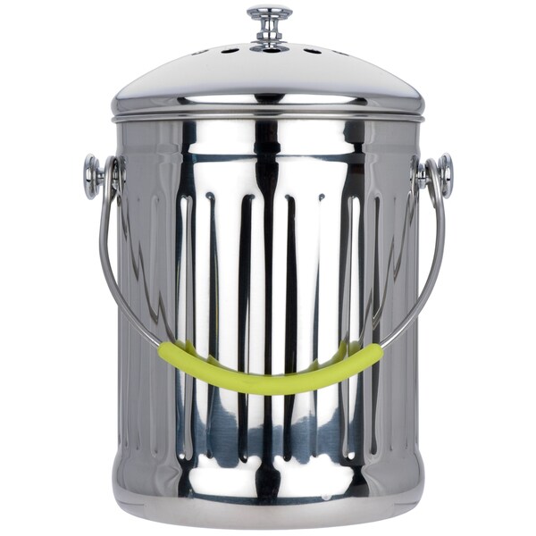 Shop MIU France Stainless Steel Compost Pail with Charcoal ...