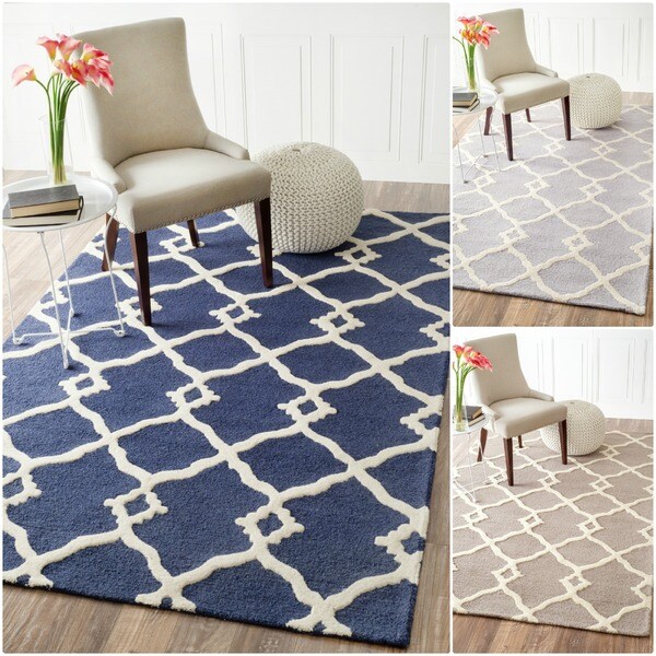 nuLOOM Handmade Moroccan Trellis Wool Rug - 7'6 x 9'6