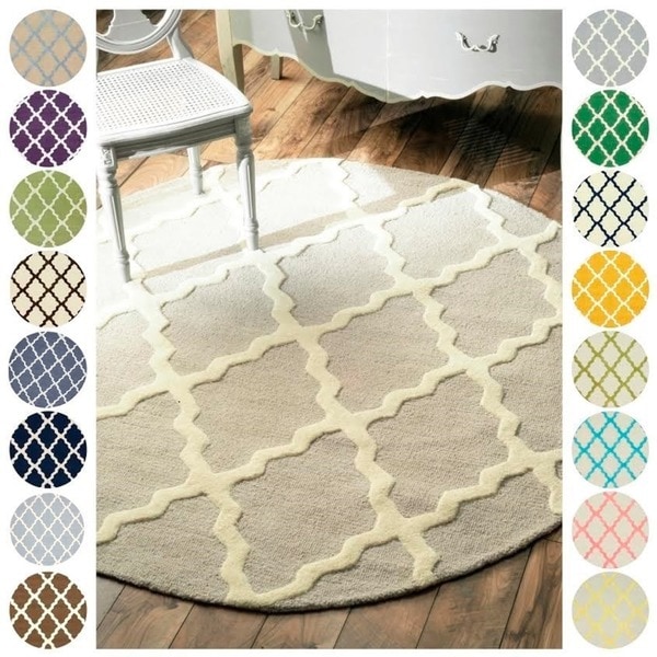 nuLOOM Handmade Alexa Moroccan Trellis Wool Area Rug