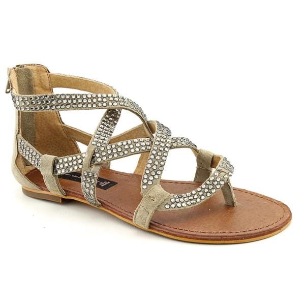 Steven Steve Madden Womens Sarah Regular Suede Sandals