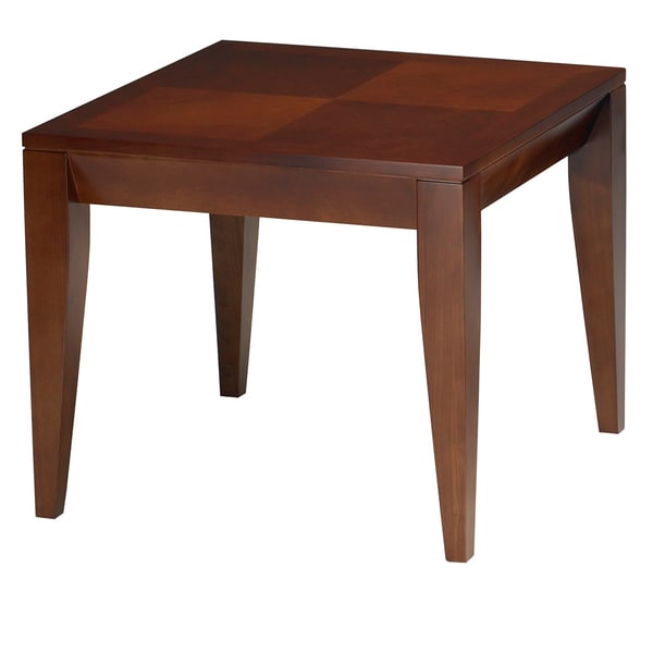 Mayline Cherrywood Ebony Inlay Diamond Veneer End Table Mayline Reception Tables