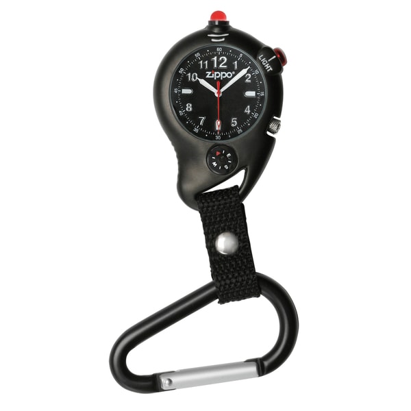 Zippo Carabiner Clip-on Black Sport Watch