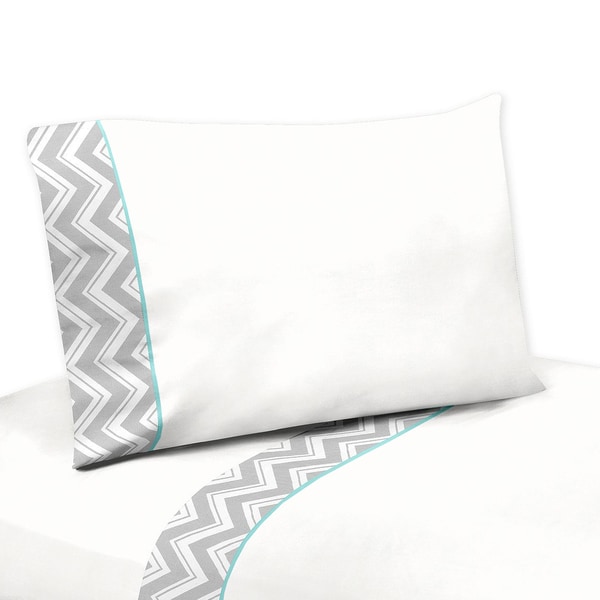 Sweet JoJo Designs Grey and White Zig Zag Diamond Sheet Set