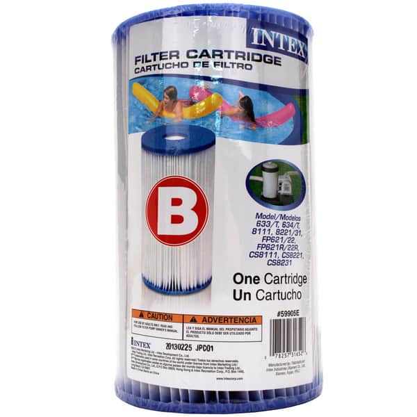 Shop Intex Pool Filter Cartridge Size B Overstock 7613000