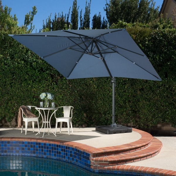 Shop Outdoor Geneva 9'8-foot Canopy Umbrella with Stand by ...