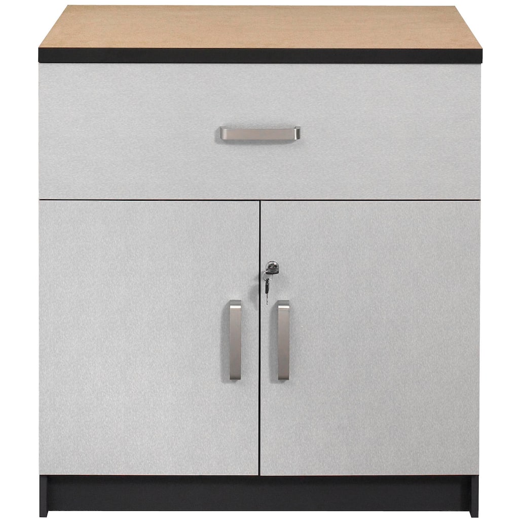 Talon Garage 1-Drawer 2-Door Charcoal Stipple Base Cabinet