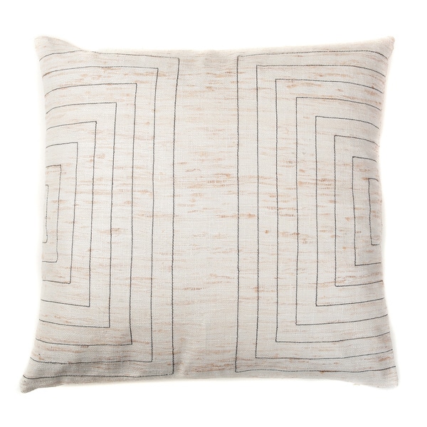 Handmade Streams Natural Pillow - 20" x 20"
