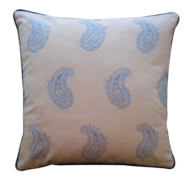 Handmade Anglea Blue Pillow - 20" x 20"