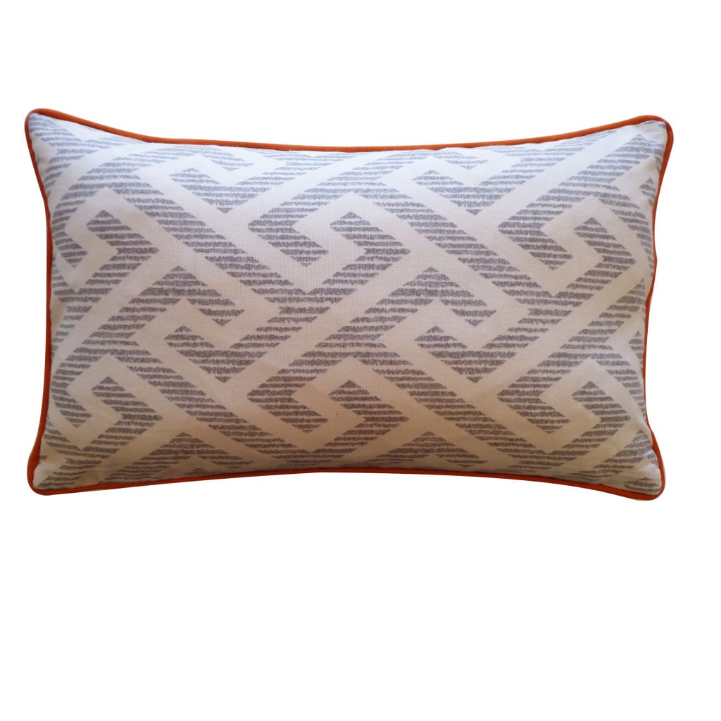 Jiti 'Labyrinth' Grey 12-inch x 20-inch Pillow - 12 x 20