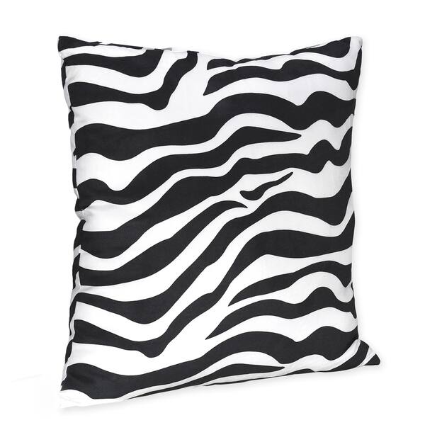 Sweet JoJo Designs Zebra Print Accent Pillow Overstock 7613257