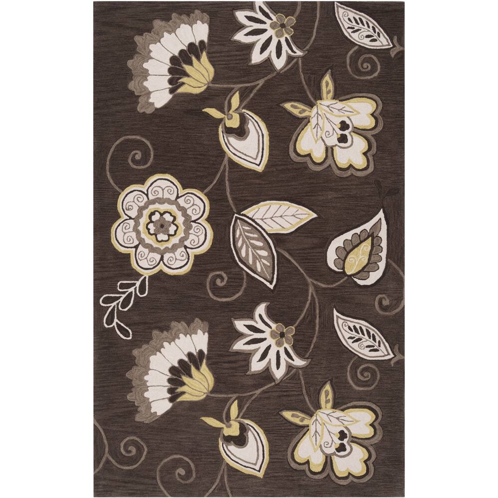 Hand-tufted Timmins Brown Oil Area Rug - 8' x 10'6"