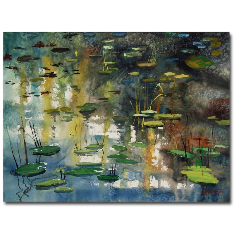 Ryan Radke 'Faces in the Pond' Canvas Art