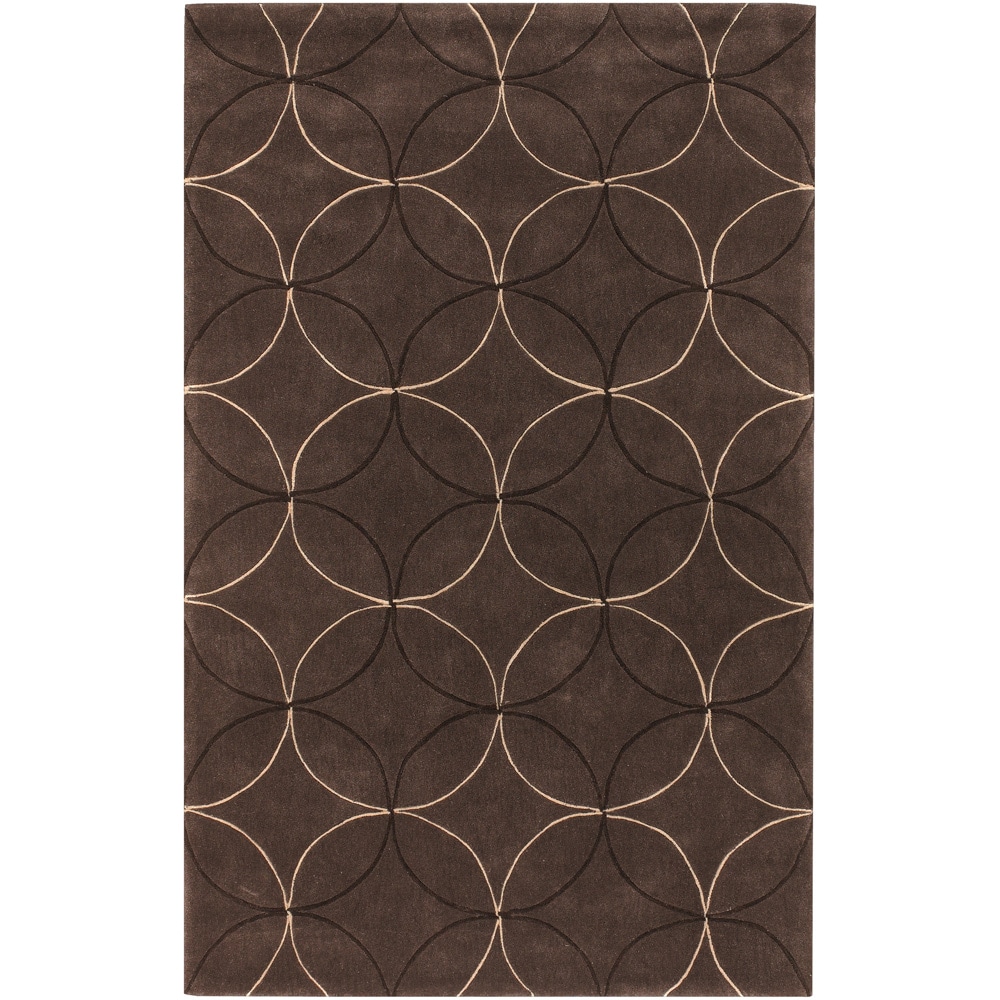 Hand tufted Colorado Chocolate Moroccan Tile Rug (2 X 3)