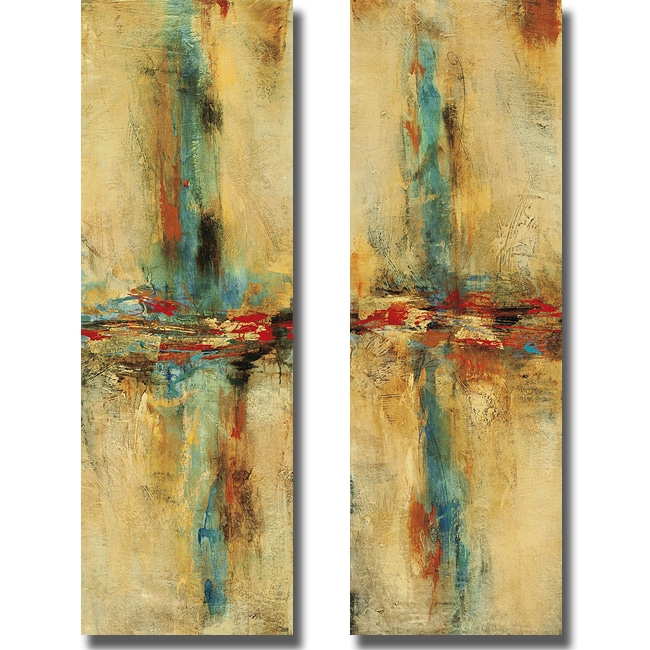 Shop Nancy Santos 'Equilibrio I and II' 2-piece Canvas Art Set - On ...