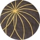 preview thumbnail 39 of 97, Chamba Handmade Transitional Wool Area Rug 4' Round - Yellow - Runner/Round