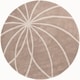 preview thumbnail 84 of 97, Chamba Handmade Transitional Wool Area Rug 6' Round - Tan/Cream - Runner/Round