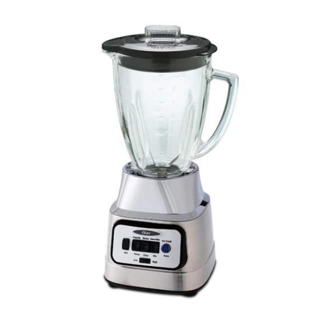 Oster BCBG08-C 6-cup Glass Jar 8-speed Blender with Food Processor Combo