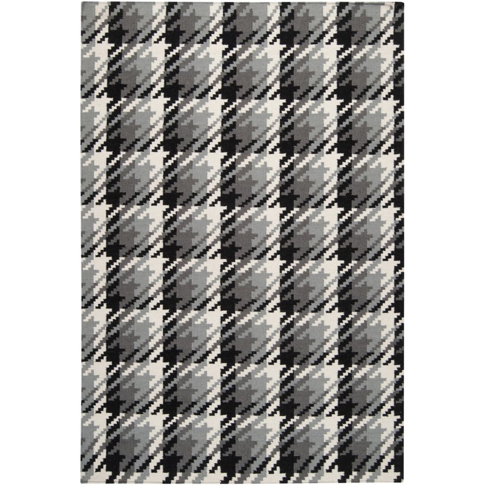 Hand-woven Hutt Grey Wool Area Rug - 8' x 11'