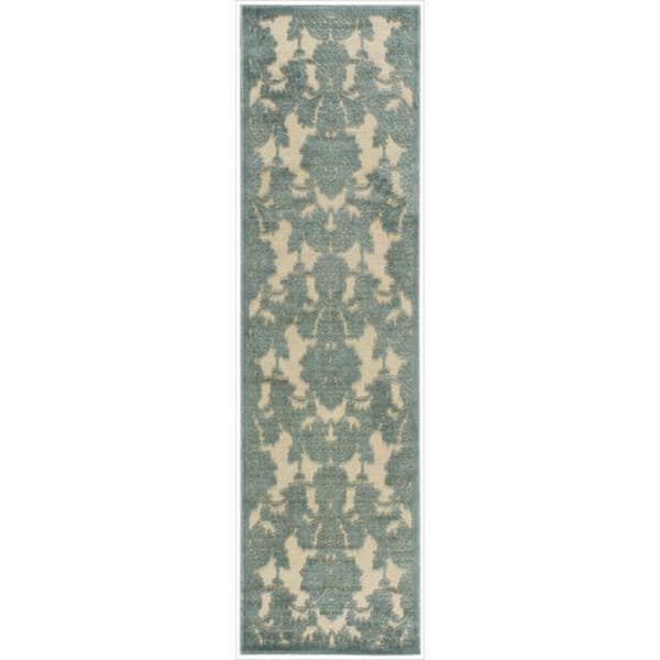 Graphic Illusions Damask Teal Rug Runner (2'3 x 8') - 15038990 ...