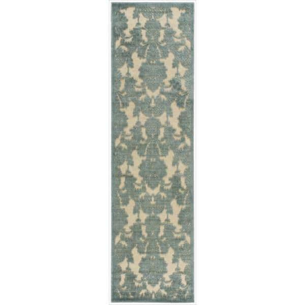 Nourison Graphic Illusions Traditional Vintage Hi Low Damask Area Rug