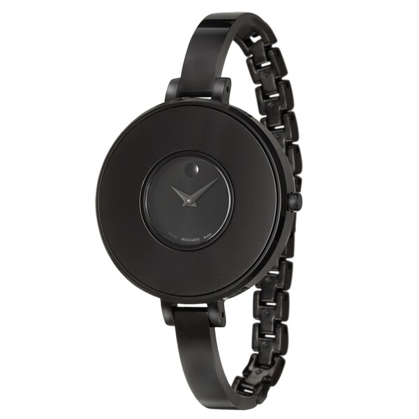 Movado Womens 0606562 Brila Stainless Steel Black PVD Coated Swiss