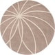 preview thumbnail 16 of 97, Chamba Handmade Transitional Wool Area Rug 9'9" Round - Tan/Cream - Runner/Round