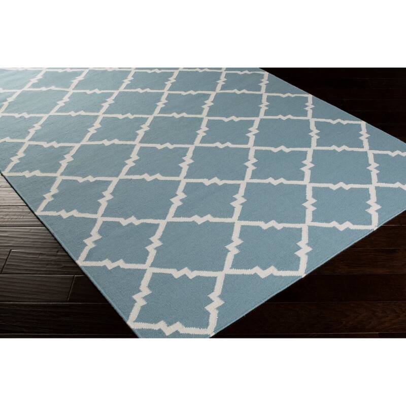 Hand-woven Altamura Dove Gray Wool Area Rug - 8' x 11'/Surplus