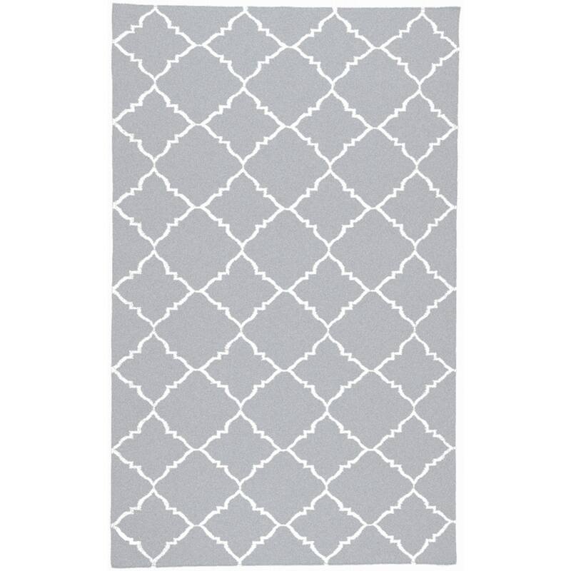 Hand-woven Altamura Dove Gray Wool Area Rug - 8' x 11'/Surplus - Azure - 8' x 11'/Surplus - Rectangle