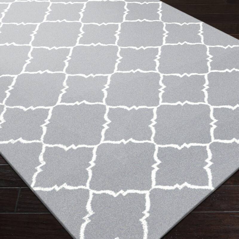 Hand-woven Altamura Dove Gray Wool Area Rug - 8' x 11'/Surplus
