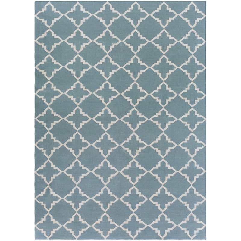 Hand-woven Altamura Dove Gray Wool Area Rug - 8' x 11'/Surplus
